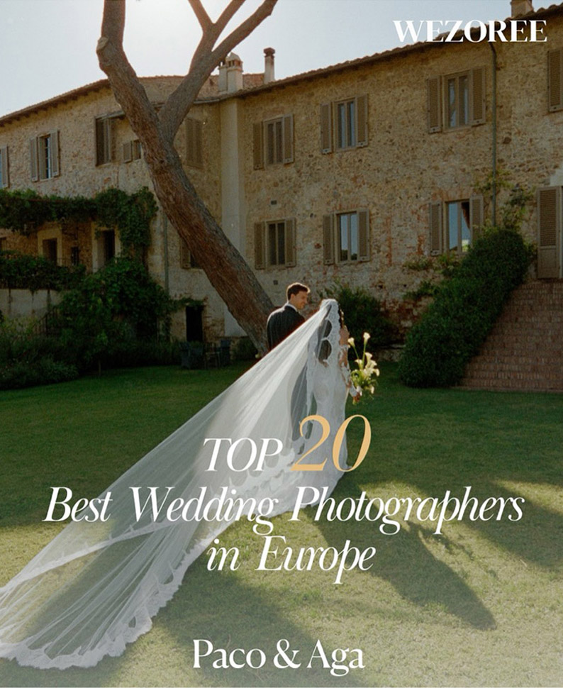Named top photographers in Europe by Wezoree 2026