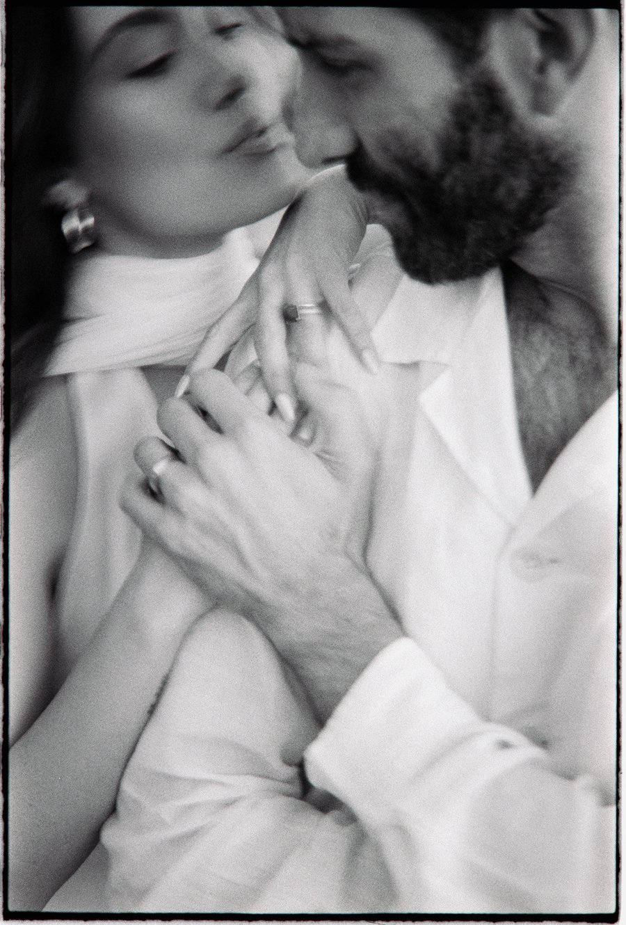 Film wedding photographer capturing a candid moment