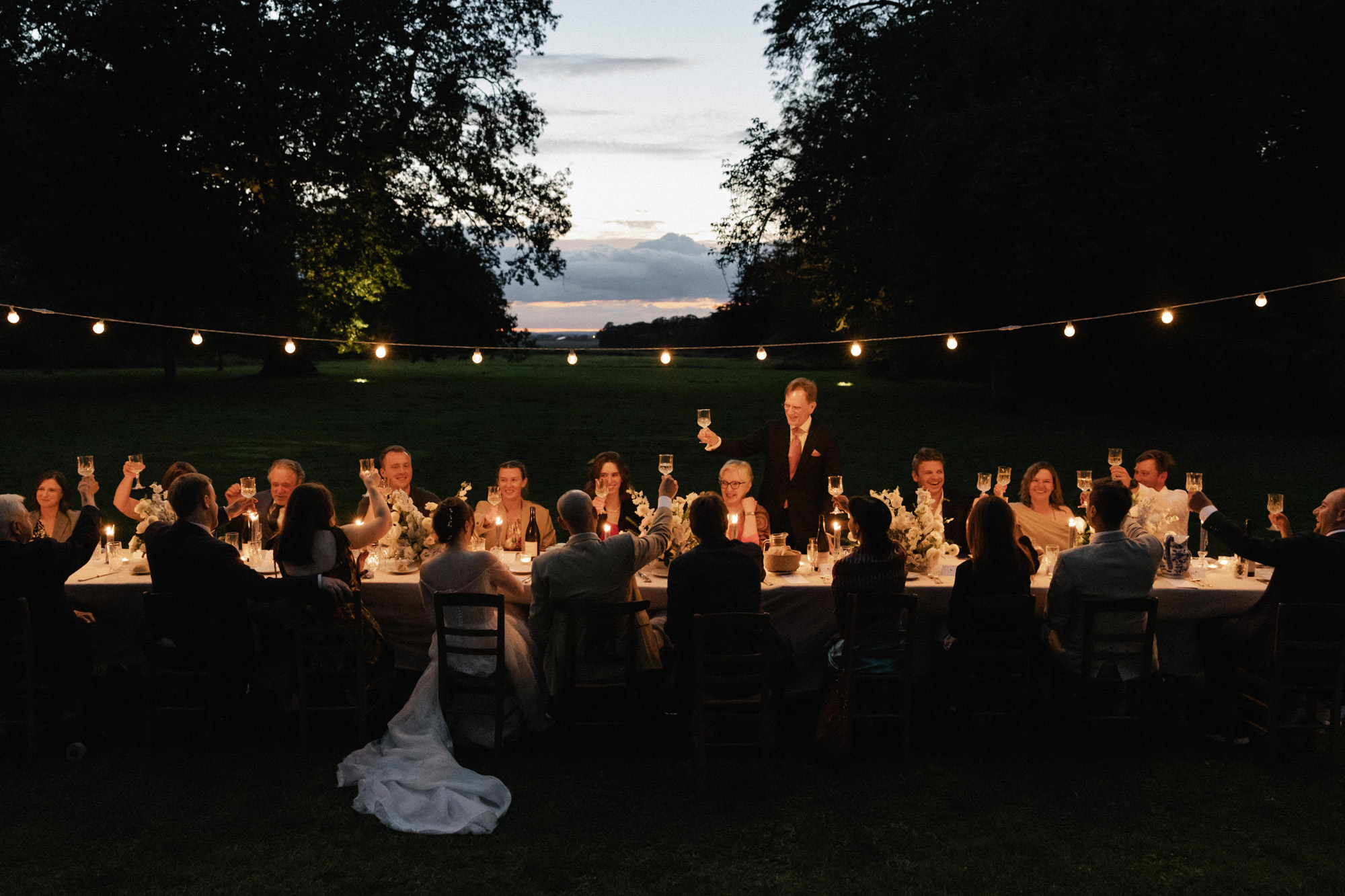 Wedding reception in Paris, France