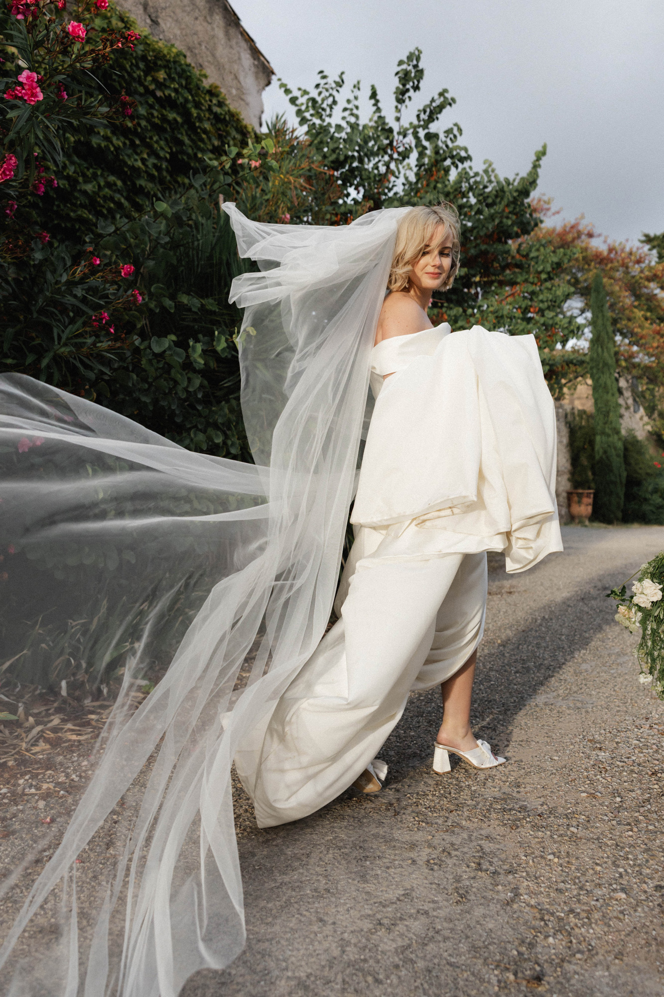 Bride portrait photographed in France