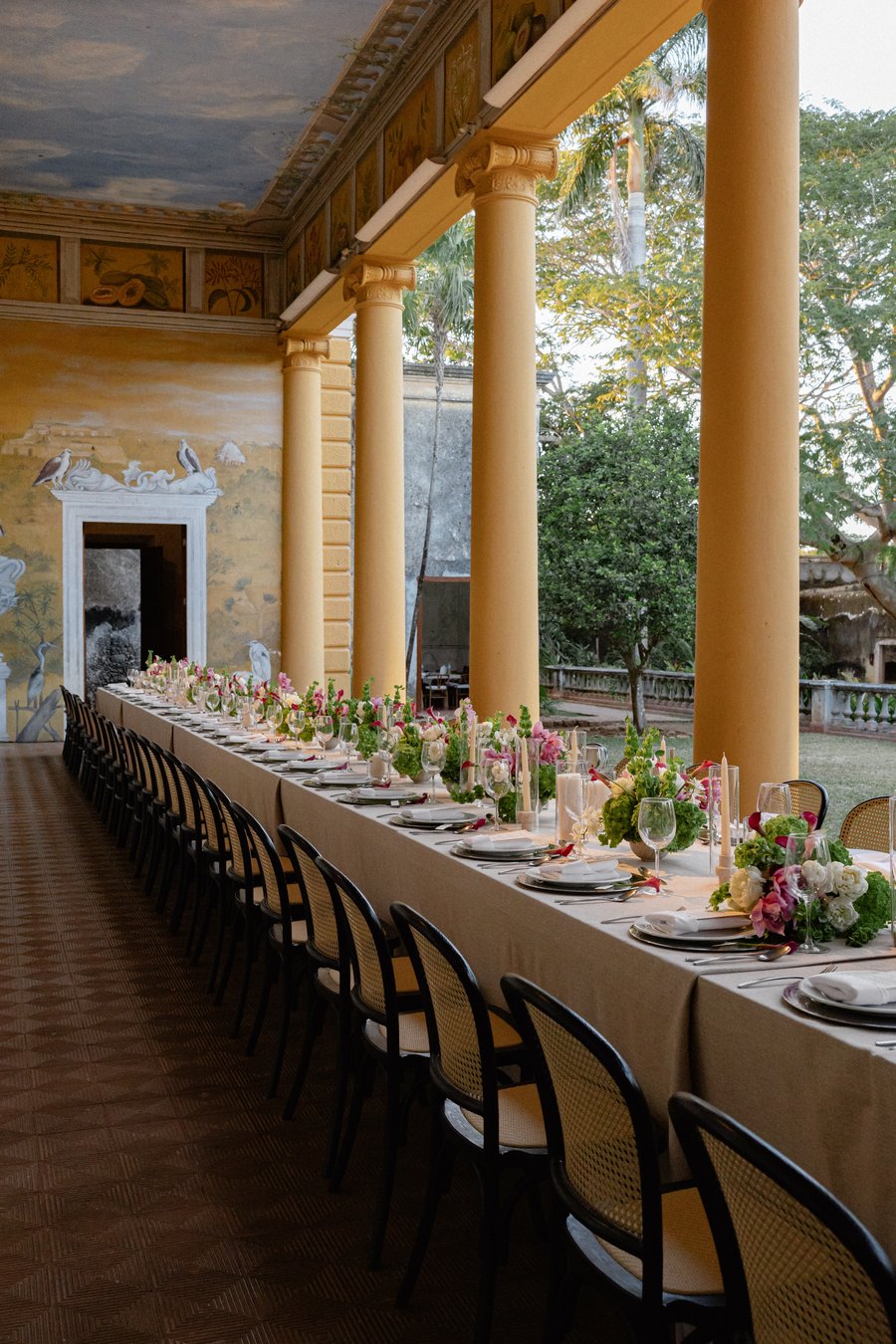 Hacienda wedding decor and details in Mexico