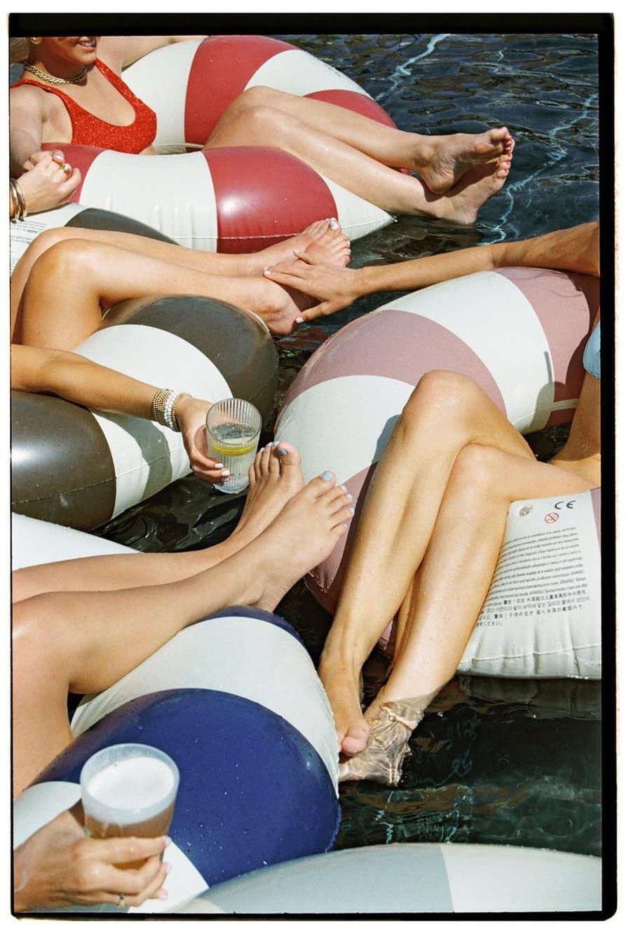 Pool party after a wedding in Los Cabos