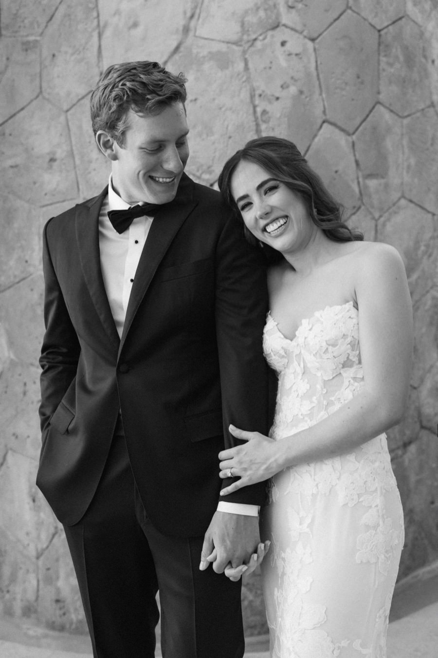 Black tie wedding celebration in France