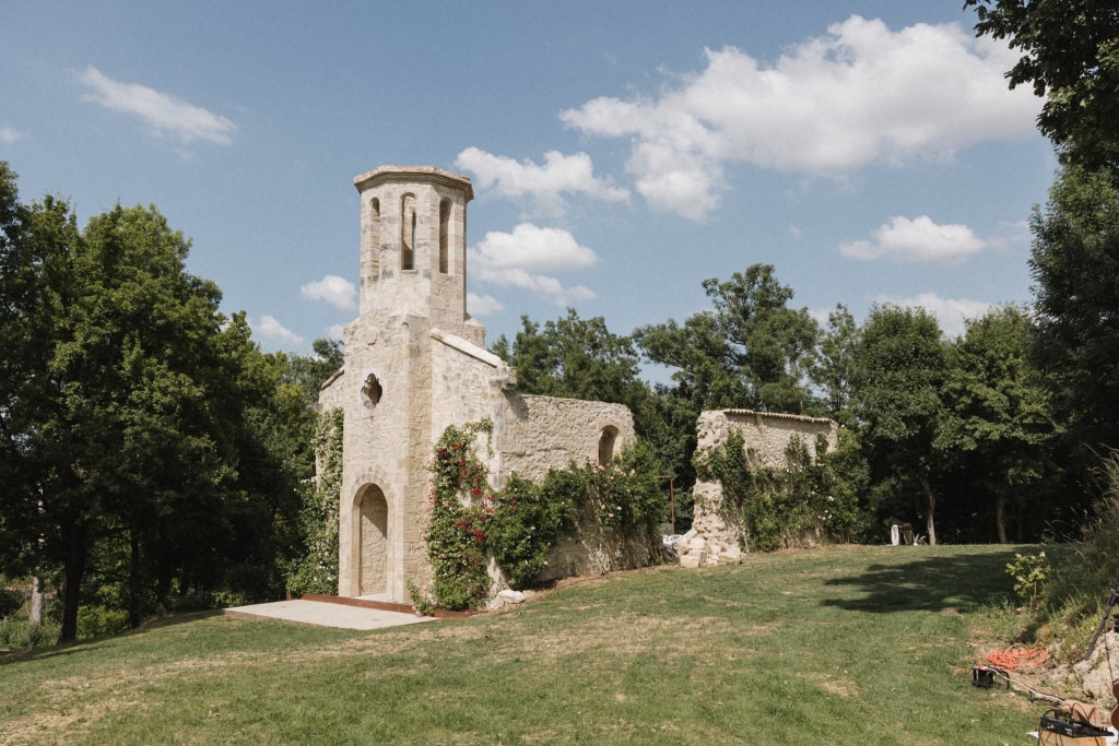 open chapel chateau Engalin South France