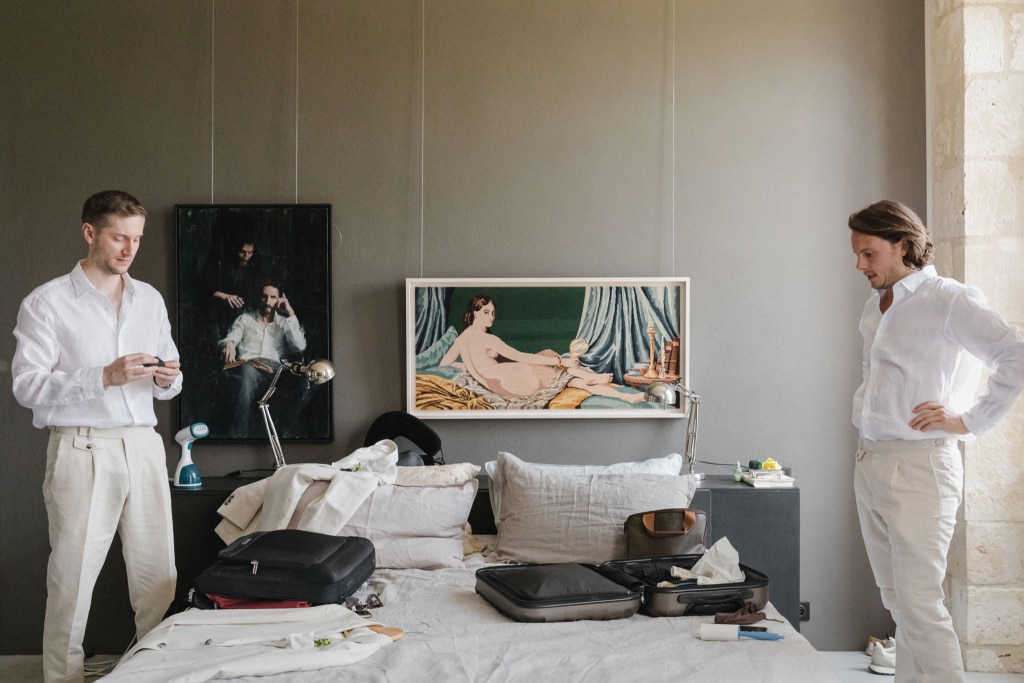 getting ready Chateau Engalin