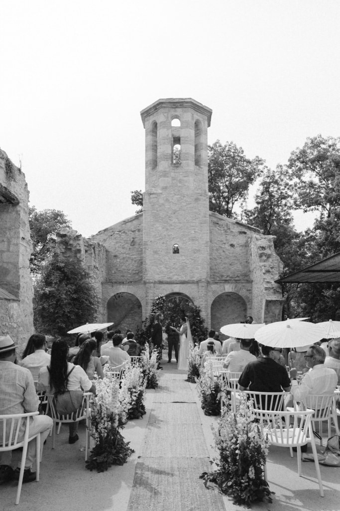 South France wedding chapel ceremony
