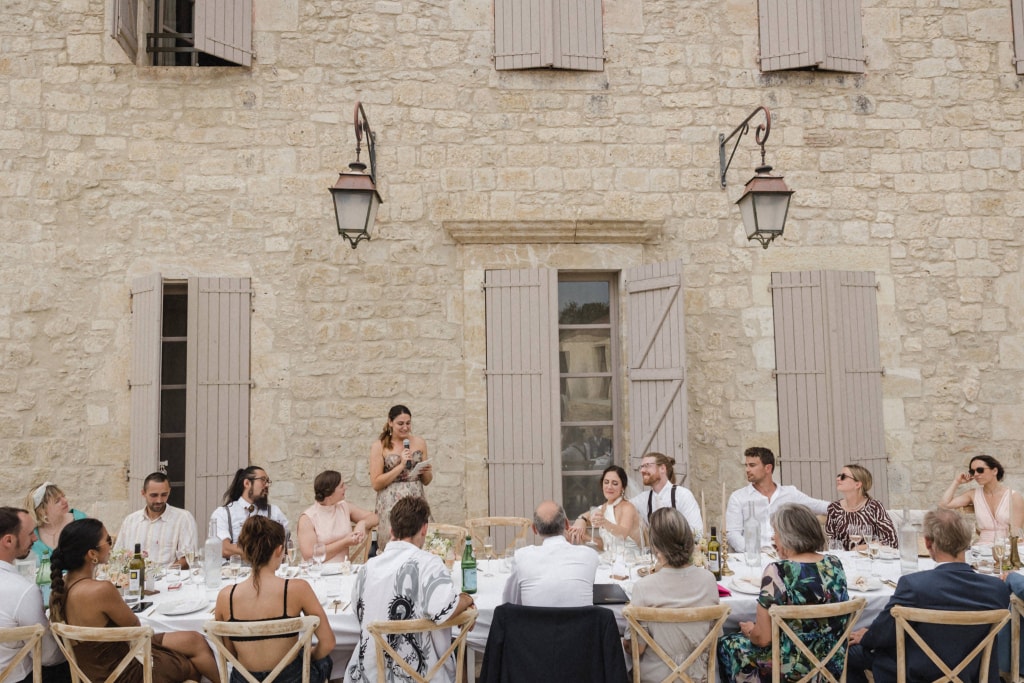 South France wedding reception
