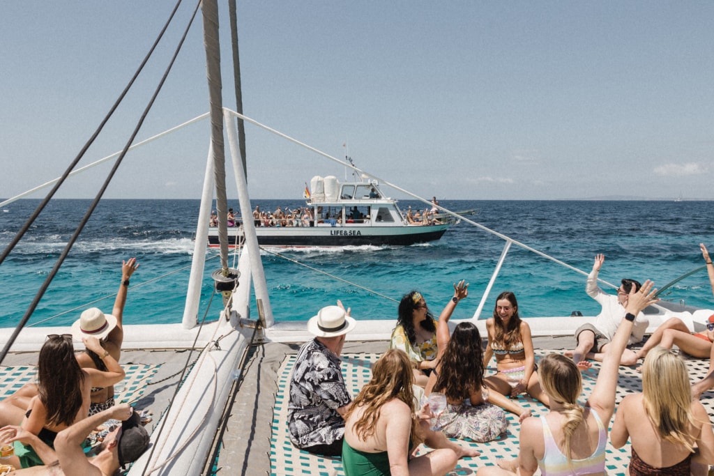 Mallorca pre wedding boat party