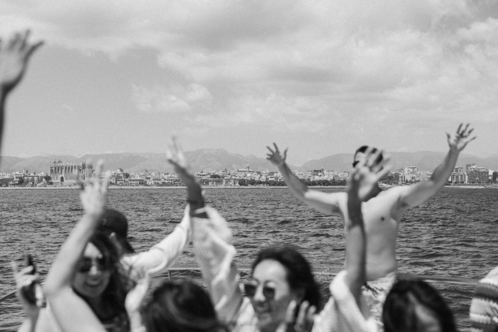 Mallorca pre wedding boat party