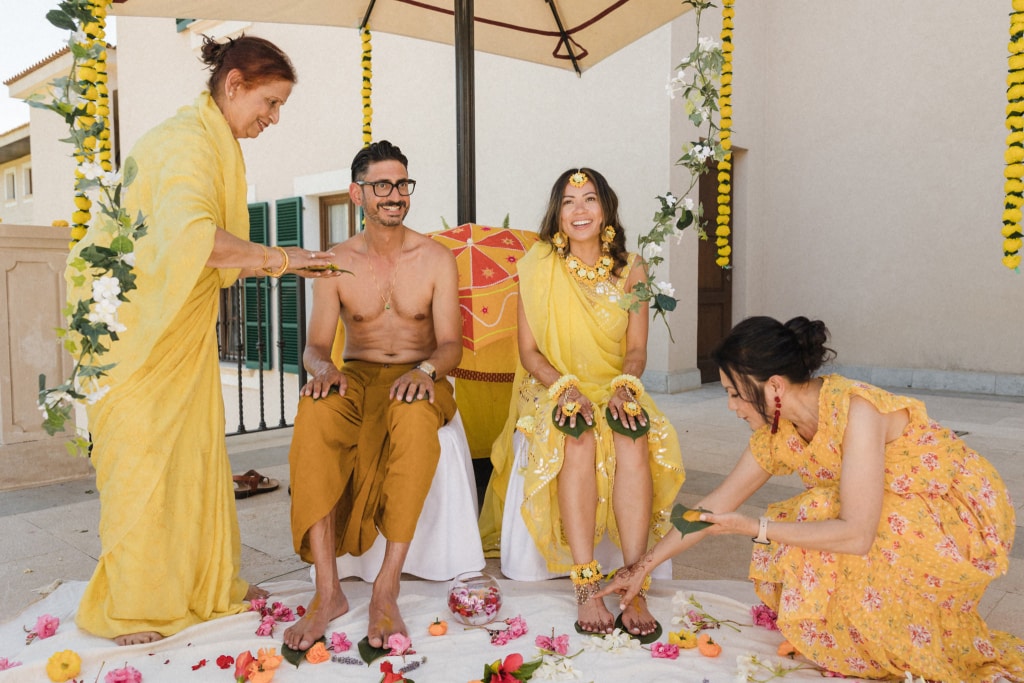 Haldi ceremony Mallorca Spain