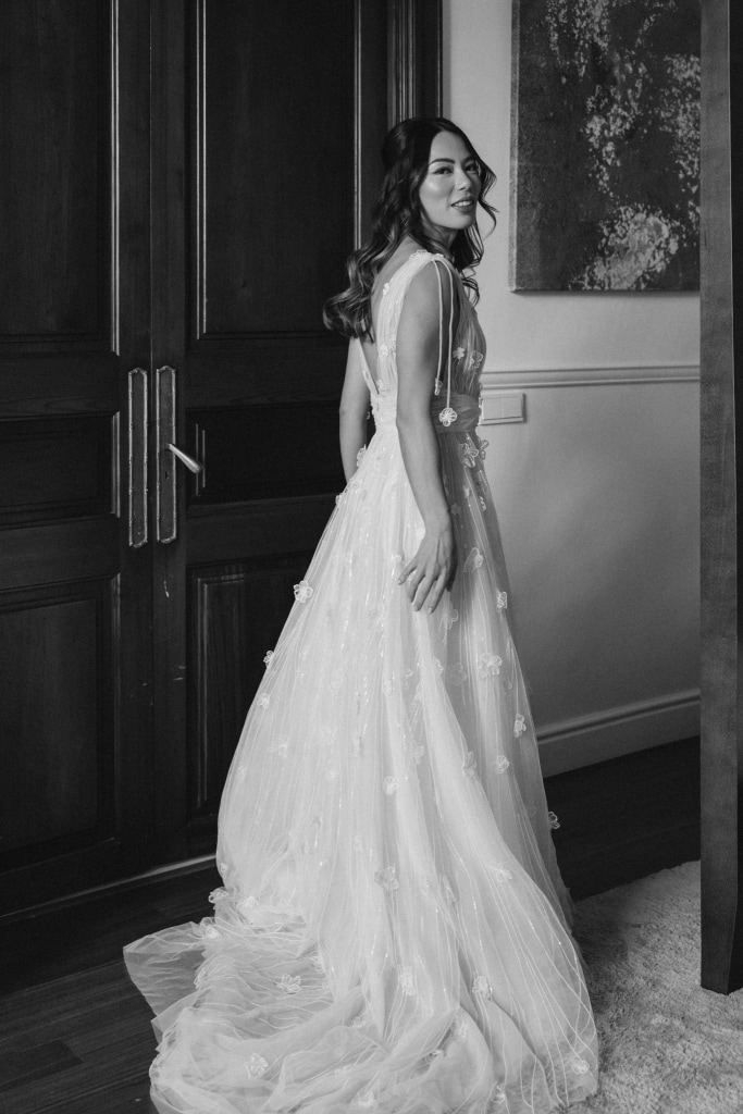 Liz Martinez wedding dress Mallorca