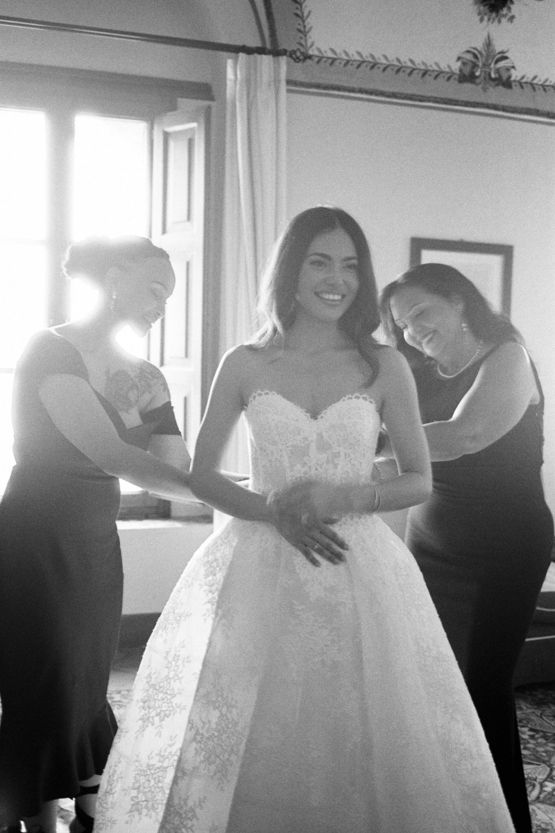 Amalfi film wedding photographer Villa Cimbrone