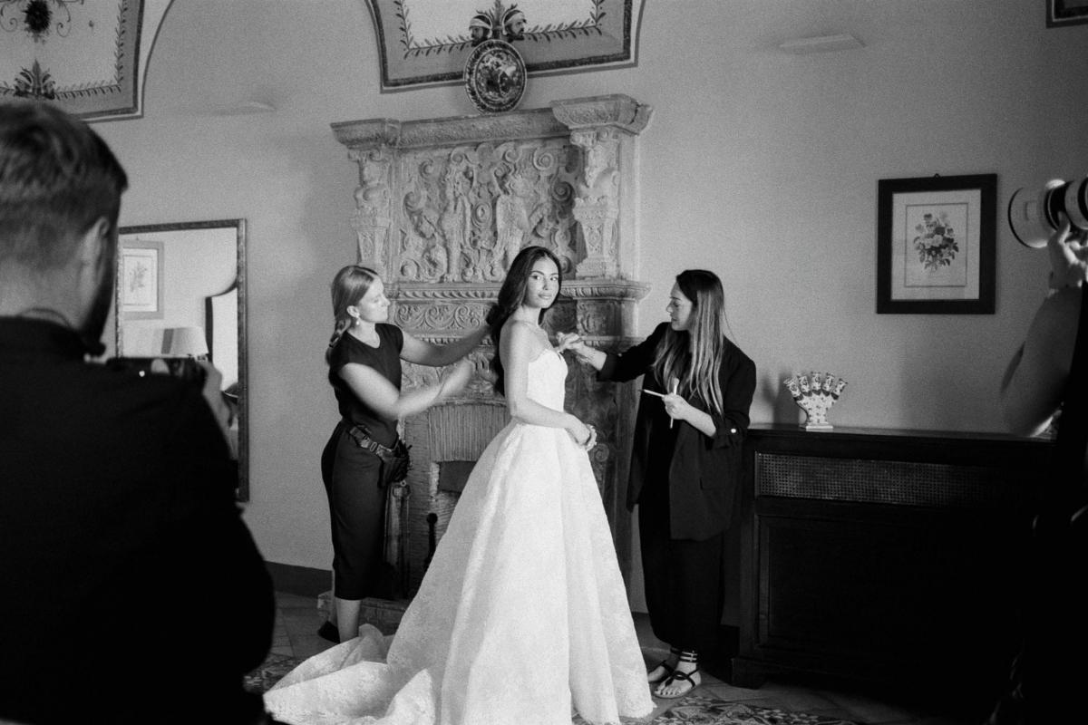 Amalfi film wedding photographer Villa Cimbrone