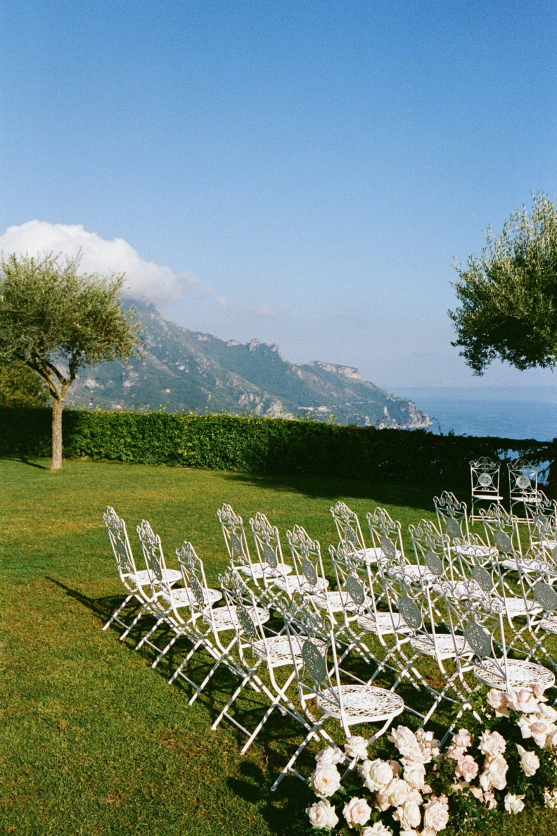 Amalfi film wedding photographer Villa Cimbrone