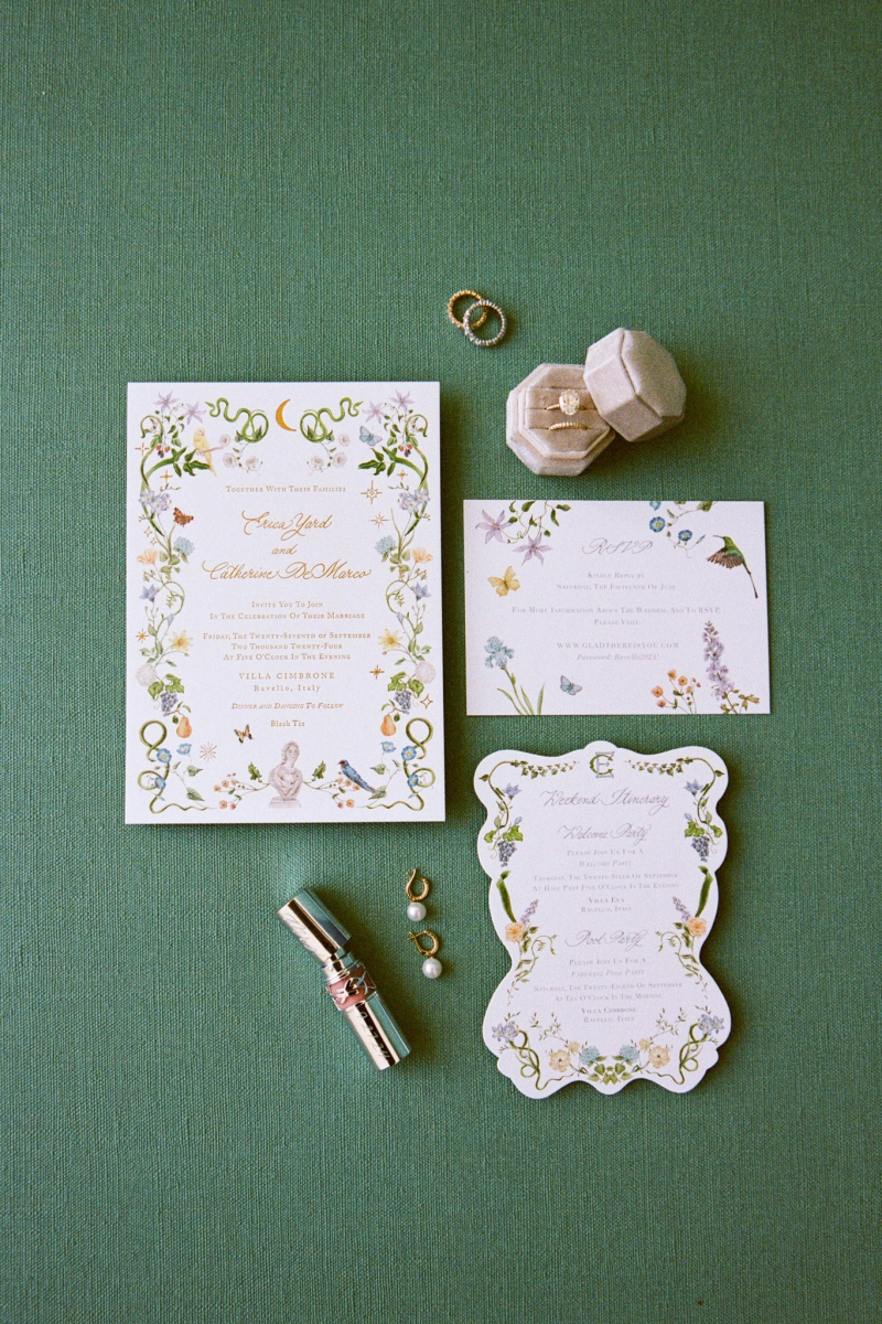 Amalfi film wedding photographer Villa Cimbrone