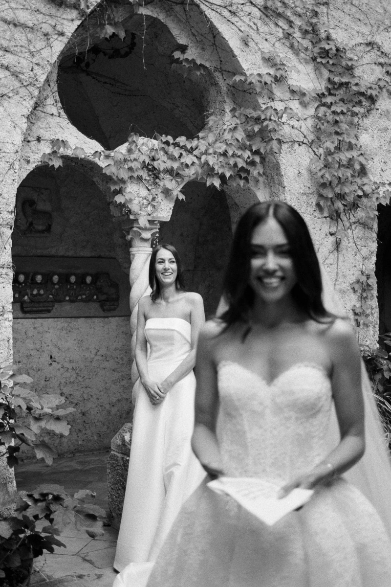 Amalfi film wedding photographer Villa Cimbrone