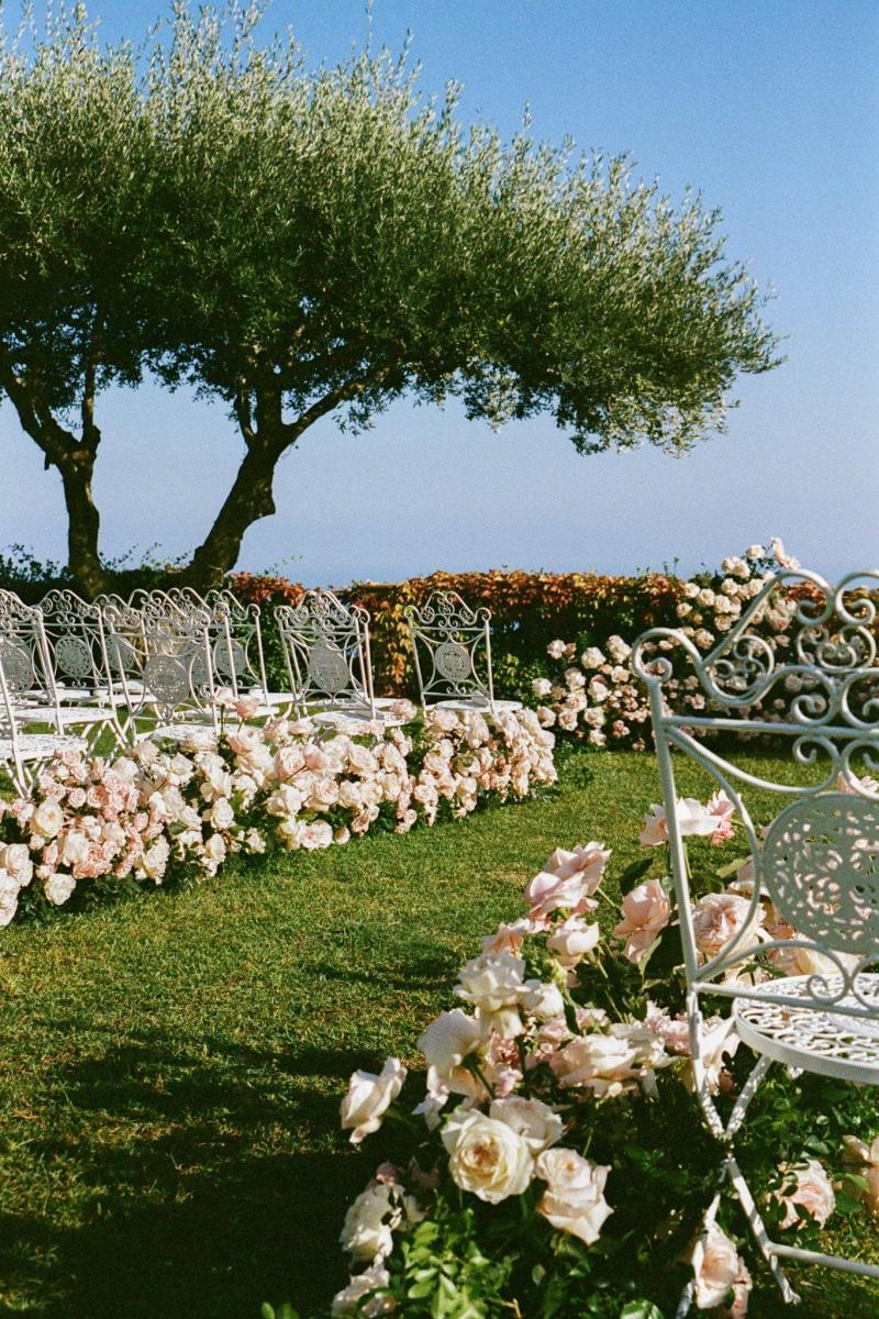 Amalfi film wedding photographer Villa Cimbrone