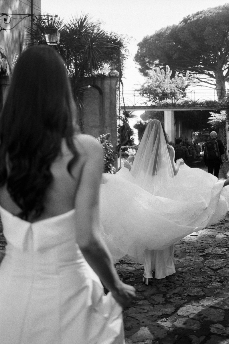 Amalfi film wedding photographer Villa Cimbrone