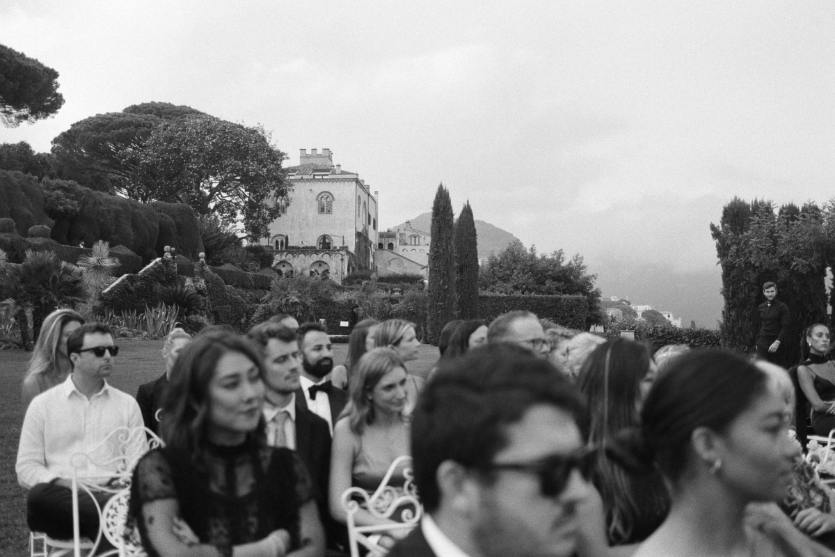 Amalfi film wedding photographer Villa Cimbrone