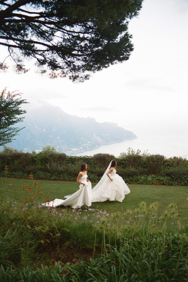 Amalfi film wedding photographer Villa Cimbrone