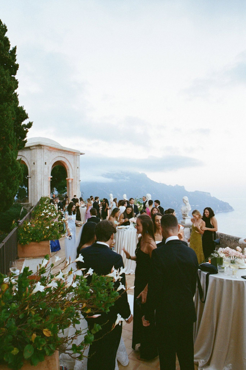 Amalfi film wedding photographer Villa Cimbrone