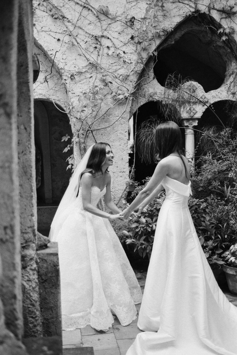 Amalfi film wedding photographer Villa Cimbrone