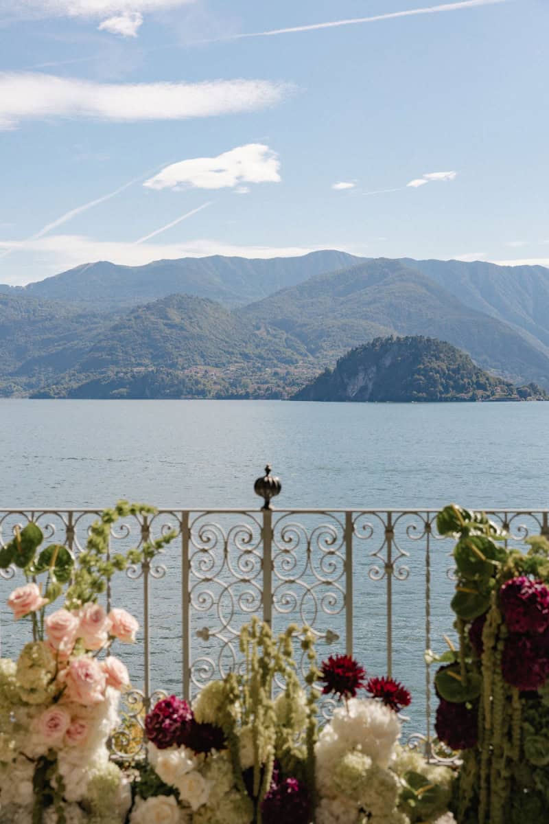 Lake Como wedding views