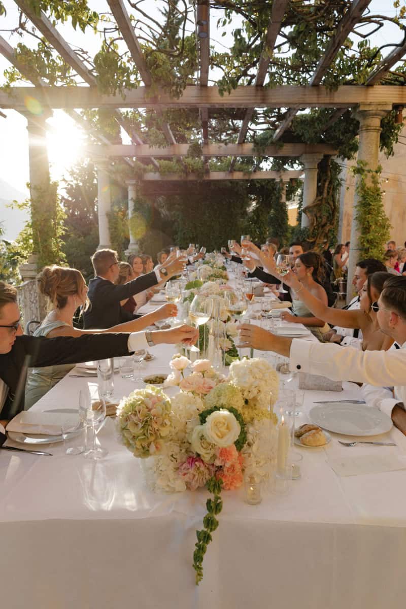 Lake Como wedding cheers