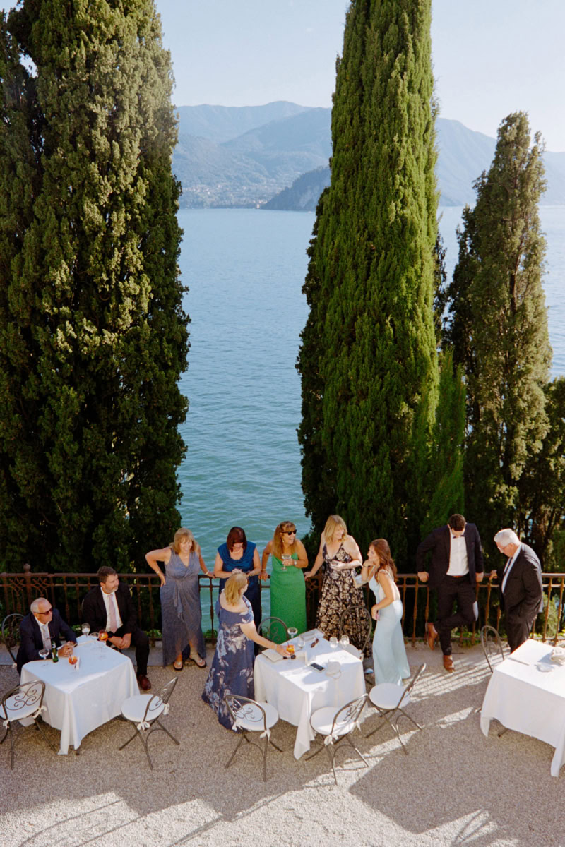 Lake Como wedding guests