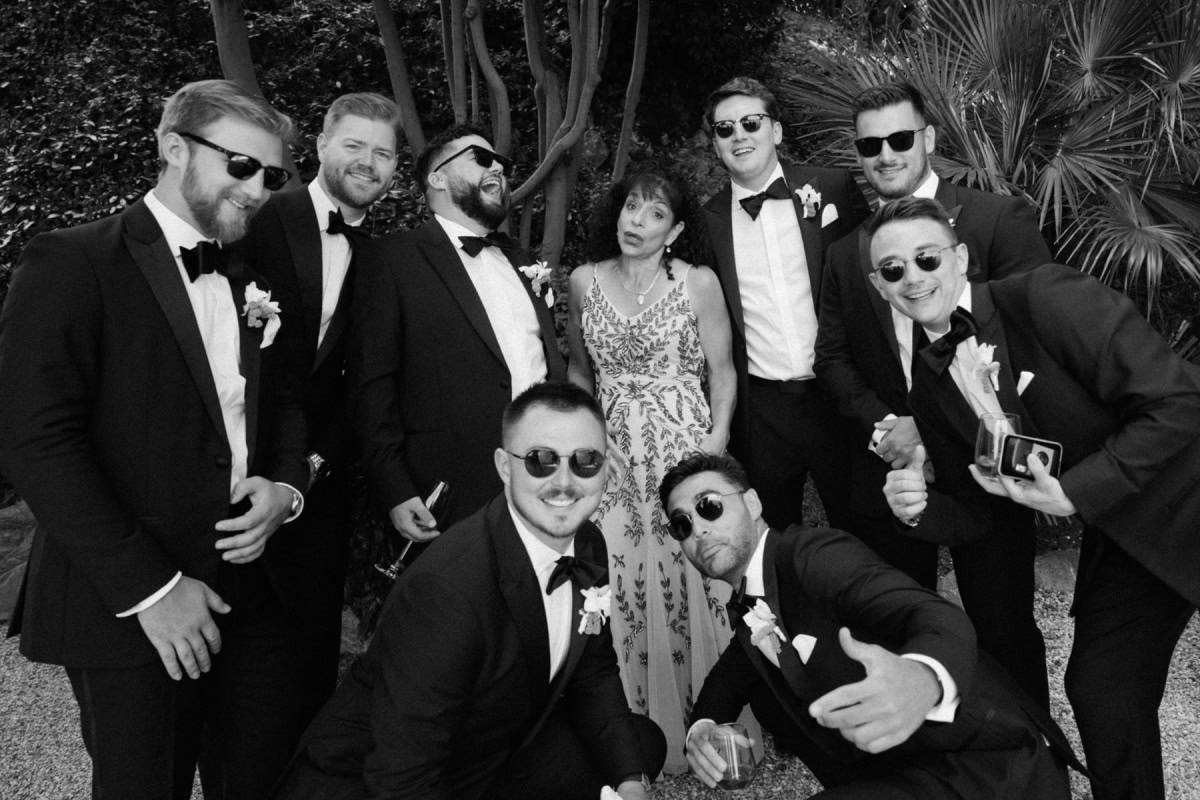 Italian wedding party