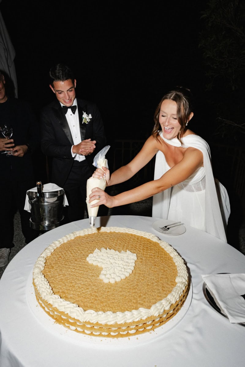 Lake Como wedding Italian cake