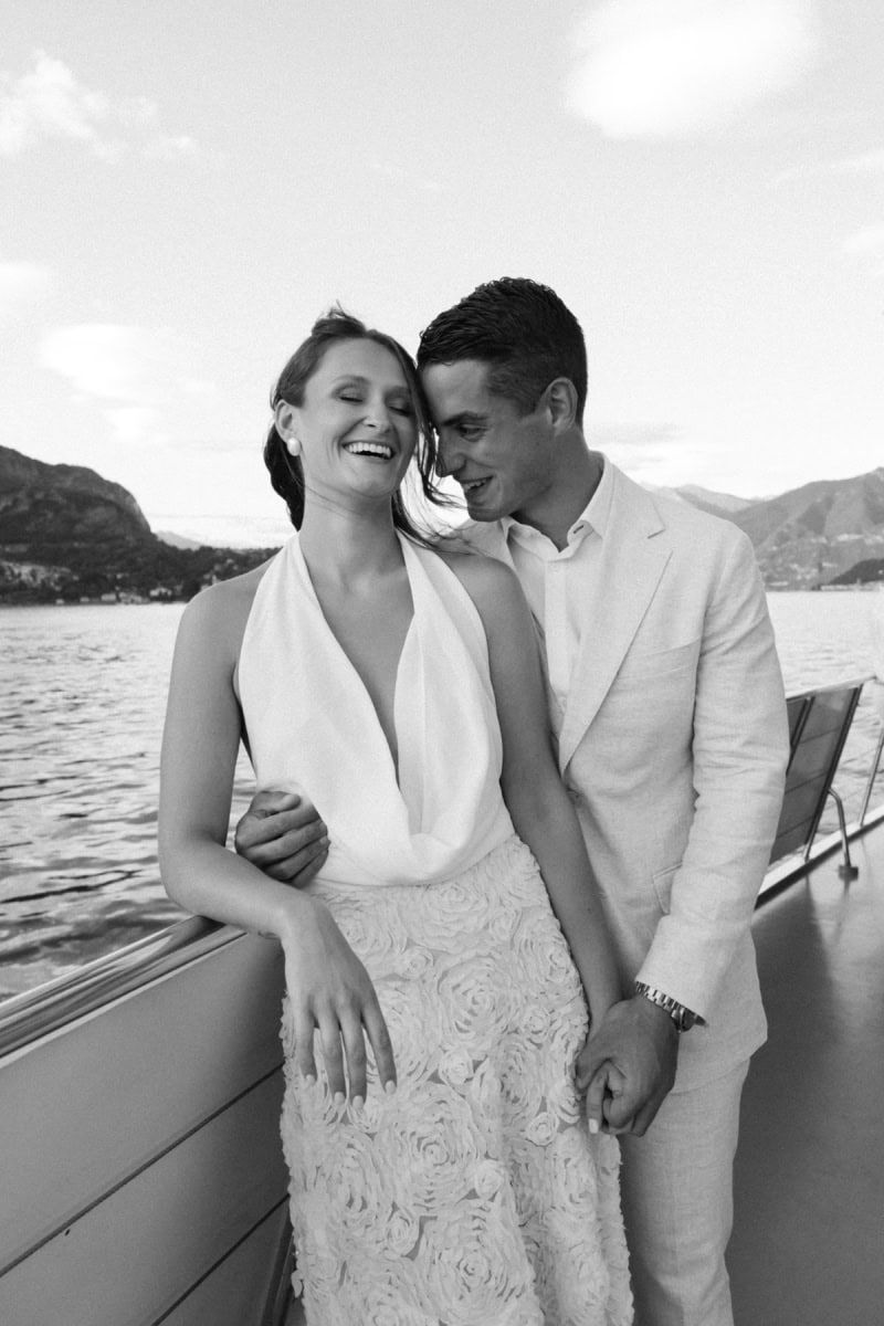 Lake Como boat welcome party