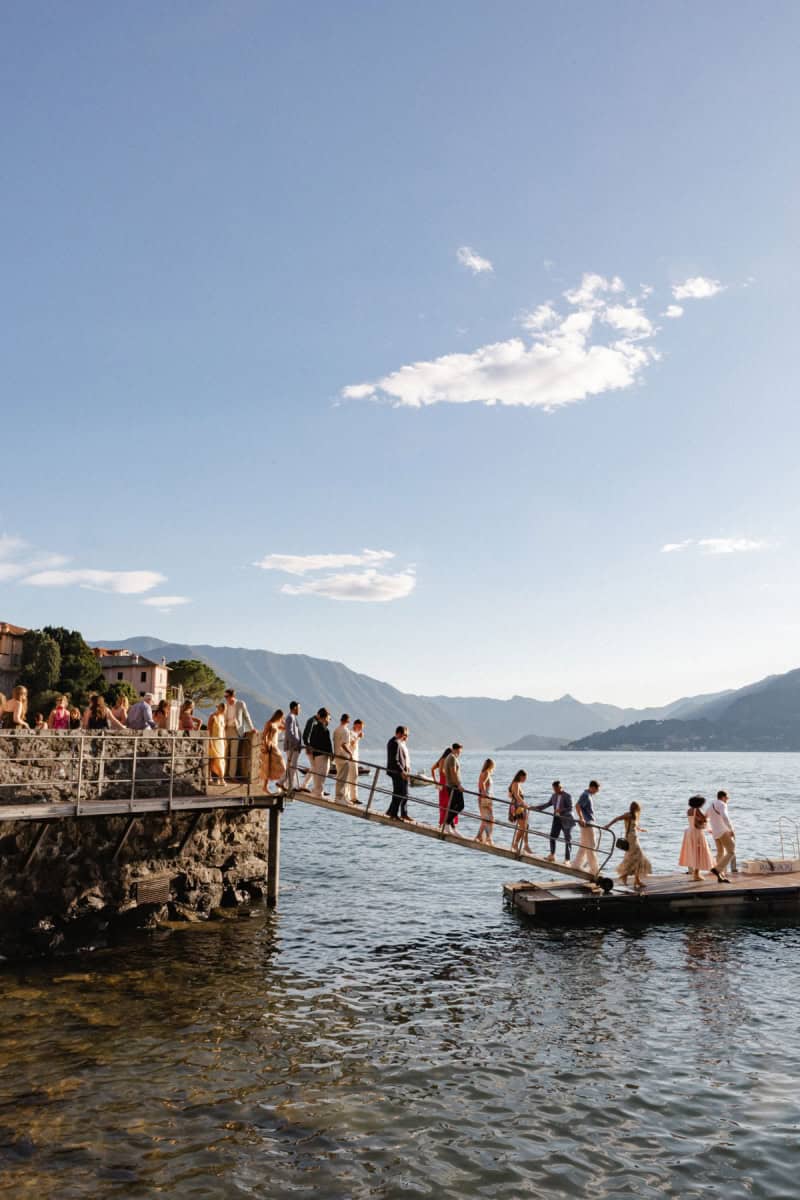 Varenna wedding welcome party